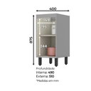 Ver imagem 2 de Balcão de Cozinha 1 Porta 40 cm com Tampo Diva