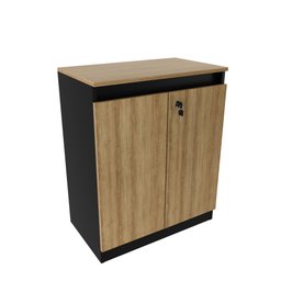 Balcão para Escritório 60cm com 1 Prateleira 2 Portas e Chave ME4149 - 7