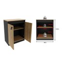 Ver imagem 6 de Balcão para Escritório 60cm com 1 Prateleira 2 Portas e Chave ME4149 Marrom