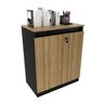 Balcão para Escritório 60cm com 1 Prateleira 2 Portas e Chave ME4149 - 3
