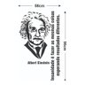 Adesivo de Parede Decorativo Frase Einstein Insanidade - 2