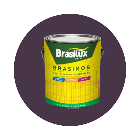 Esmalte Sintetico Brasimob Brasilux 3,6l:marrom Café