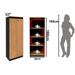 Armário para Escritório com 2 Portas com Chave ME4151 - 6