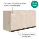 Ver imagem 4 de Armario Aereo Basculante MDF 80 cm Kali 166801 Bianco Toq Nicioli
