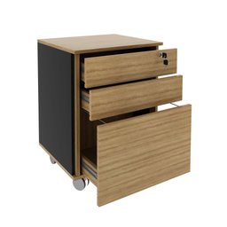 Gaveteiro Arquivo 48,8x64,5cm com Chave e Rodízio ME4148 - 4