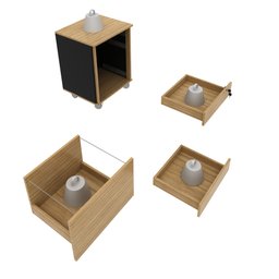 Gaveteiro Arquivo 48,8x64,5cm com Chave e Rodízio ME4148 - 7