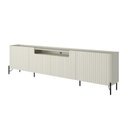 Ver imagem 1 de Rack com 4 Portas Brise para Sala 220cm Pés Metal 100% Mdf