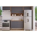 Ver imagem 4 de Armário Aéreo P/ Cozinha Esplendida C/ 2 Portas Basculantes 120cm Cinamomo/off White - Mgm