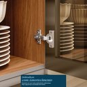 Ver imagem 7 de Cozinha Completa Proença 8 Portas 9 Gavetas 100% Mdf com Vidro Dp3302rf Nogueira/nude - Demóbile