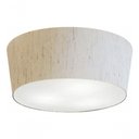 Ver imagem 3 de Plafon Cone Vivare Md-3003 Cúpula em Tecido 12/40x35cm - Bivolt Linho Bege 127/220v