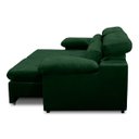 Ver imagem 4 de Sofa Retratil Reclinavel 2 Lugares 2,60m Crystal Veludo Verde Lansofbr Lansof Brasil