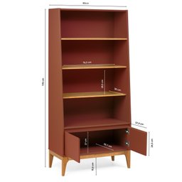 Estante 2 Portas 170cmx80cm Bento Yescasa - 4 Estante 2 Portas 170cmx80cm Bento Yescasa - 4