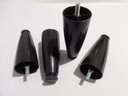 Ver imagem 5 de Kit 7 Pés para Cama Box ou Baú Juvene 12cm com Regulagem Cor:preto