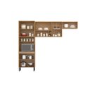 Ver imagem 4 de Cozinha Compacta Modulada Firenze 03 Peças 7 Portas Cinza/Amendola/Nude Prime Tx