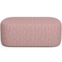 Ver imagem 5 de Kit 02 Puffs Decorativo Orgânico para Living Quarto 100cm Doha W01 Linho Rosa - Lyam Decor