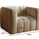 Ver imagem 3 de Poltrona Mona Decorativa Retrô Moderna Sala de Estar