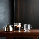 Ver imagem 7 de Jogo 10 Xícarasde Café Caneca Vidro Robusta Lines 85ml em Casa Tem