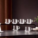 Ver imagem 6 de Jogo 10 Xícarasde Café Caneca Vidro Robusta Lines 85ml em Casa Tem