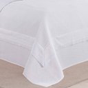 Ver imagem 2 de Cobre Leito Queen Majestic Bordado Inglês Micropercal 300 Fios Toque de Algodão 3 Peças - Branco - 1
