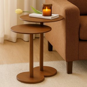 Conjunto 2 Mesas Laterais para Sala de Estar Lia