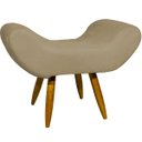 Ver imagem 4 de Kit Poltrona Decorativa Para Sala Recepção Escritório Consultório + Puff Emilia Suede