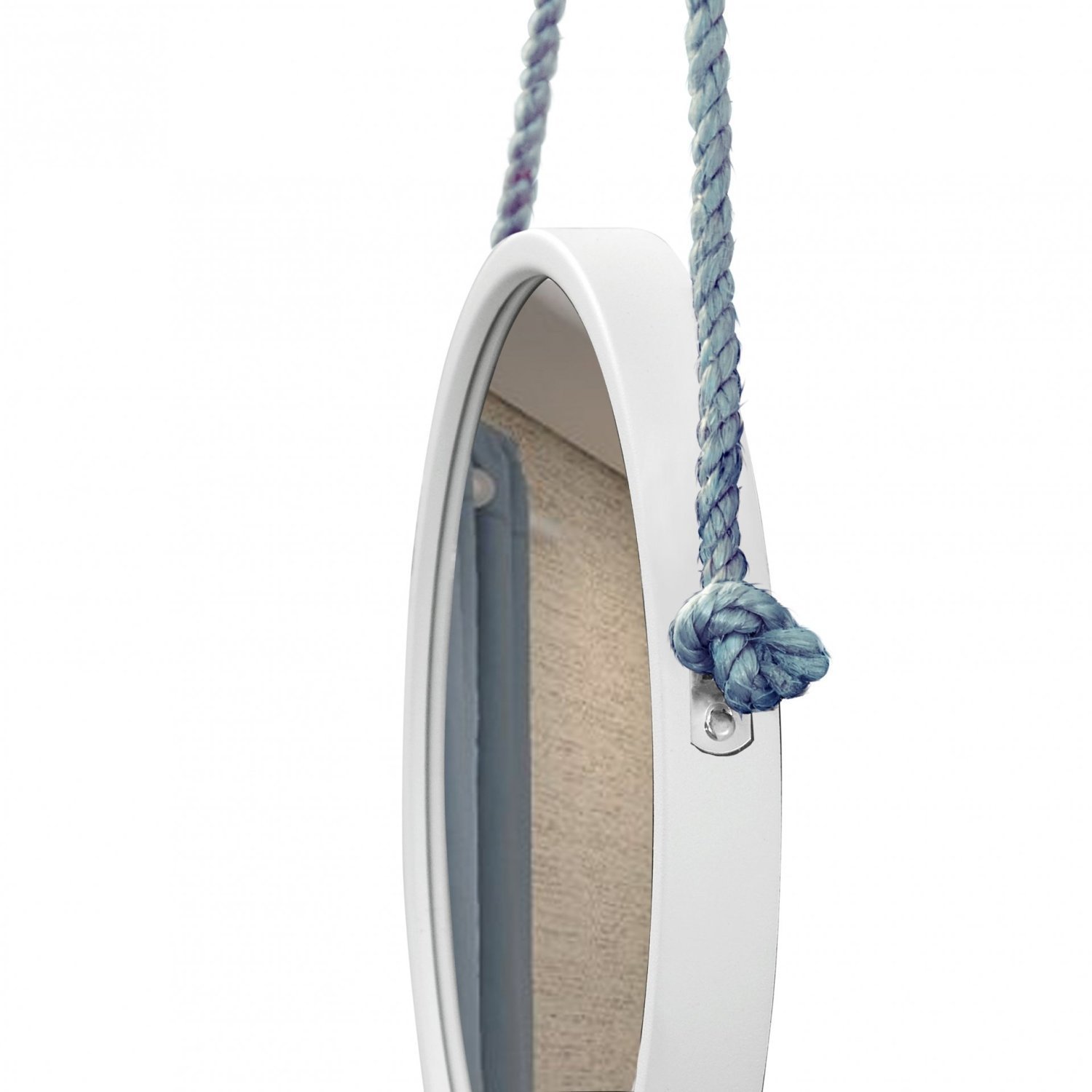 Espelho Decorativo Adnet Alça Sisal 40 cm Redondo - 2
