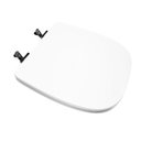 Ver imagem 3 de Assento Sanitário Poliéster para Louça Flex (deca) Super Luxo Cromado (reb. Oculto) Branco