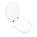 Ver imagem 2 de Assento Sanitário Poliéster para Louça Flex (deca) Super Luxo Cromado (reb. Oculto) Branco