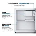 Ver imagem 3 de Frigobar Mondial 46l Porta Reversível Branco Fgb-01-w50 110v