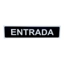 Ver imagem 1 de Placa de Sinalização 30x7 Entrada Fundo Preto Letra Branca