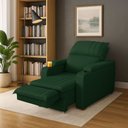 Ver imagem 2 de Poltrona Dalas Papai Retrátil Reclinável Veludo Porta Copo:verde