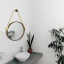 Ver imagem 3 de Espelho Decorativo Adnet Alça Sisal 50 cm Redondo