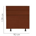 Ver imagem 2 de Cabeceira para Cama Box Solteiro 90 Cm Argentina:terracota