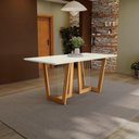 Ver imagem 7 de Conjunto Sala de Jantar Elisa em Madeira Maciça 6 Cadeiras Boucle Bege