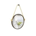 Ver imagem 1 de Espelho Decorativo Adnet Alça Sisal Natural 30 cm Redondo