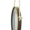 Ver imagem 2 de Espelho Decorativo Adnet Alça Sisal Natural 30 cm Redondo