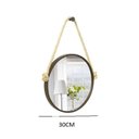 Ver imagem 4 de Espelho Decorativo Adnet Alça Sisal Natural 30 cm Redondo