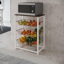 Ver imagem 1 de Fruteira Com Suporte Para Micro-Ondas Barcelona Aço Branco Cesto Cobre Tampo Amêndoa Cor: Cobre