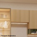 Ver imagem 5 de Armário Aéreo Geladeira 100% MDF 60 cm 2 Portas Lótus Carvalho