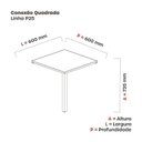 Ver imagem 2 de Conexão Quadrada 60x60x2,5cm CQP25