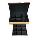 Ver imagem 1 de Caixa de Costura com Bandeja Flocada em Preto Josely Flocados