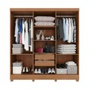 Ver imagem 3 de Guarda Roupa Casal 6 Portas 2 Gavetas Argélia Corrediças Telescópicas