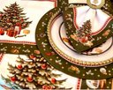 Ver imagem 2 de Kit Sousplat Natal Árvore Verde Nsw 12 Peças com Base