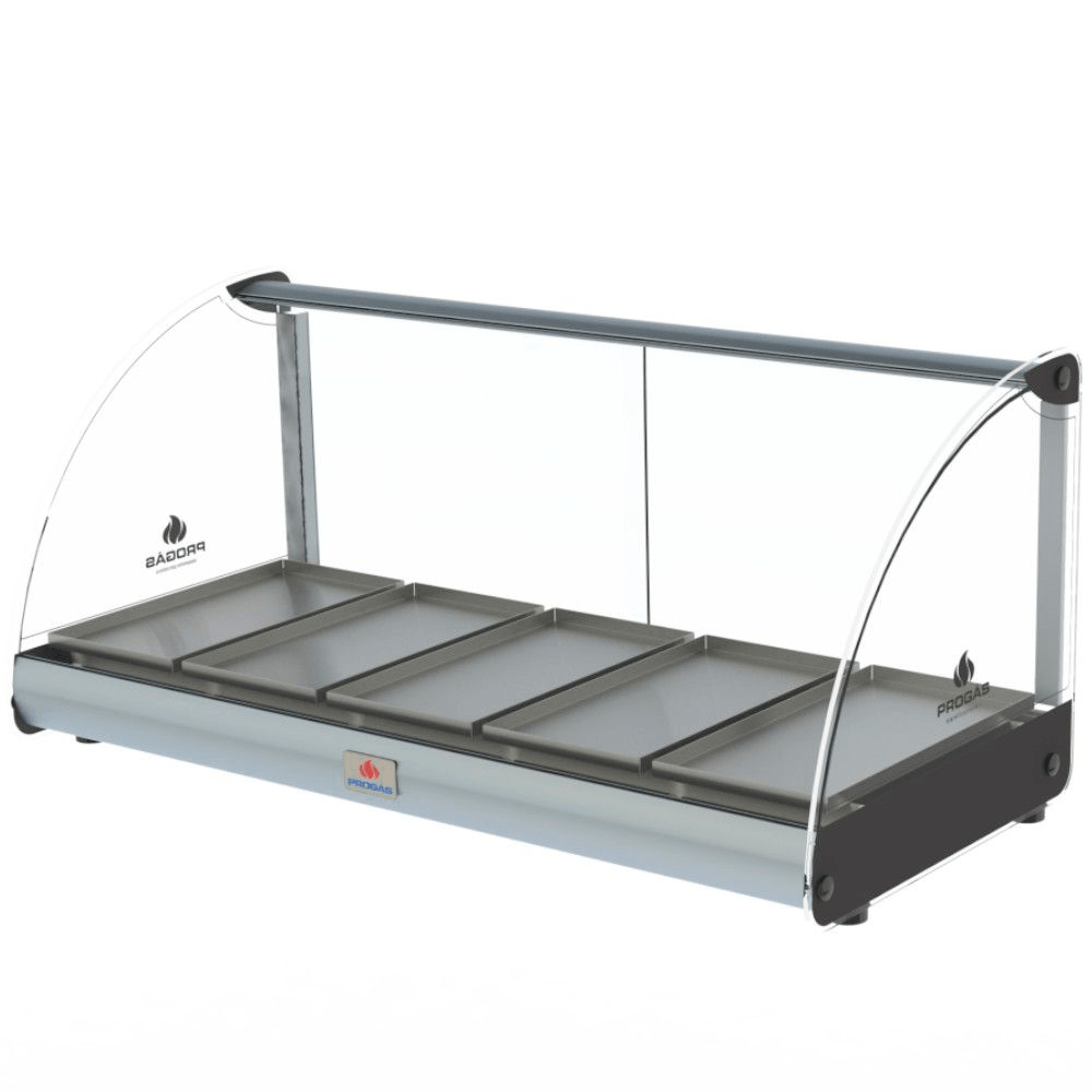 Estufa Curva Elétrica Prv-05 E- 05 Bandejas Aço Inox Cor Preta - Progás 220v - 1