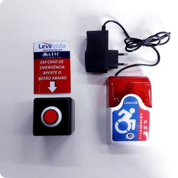Alarme Audiovisual Para Banheiro Pne /Pcd - Sem Fio - 2