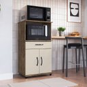 Ver imagem 1 de Balcão de Cozinha para Forno 2 Portas 1 Gaveta Laura Marrom/Itaúba/Off White