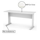 Ver imagem 3 de Mesa Reta 1,20x0,60 Cor Cinza sem Gavetas