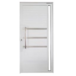 Porta Pivotante de Alumínio 210 x 120cm com Puxador, Friso e Vidro Veneza Esquadrias Bergamo - 2