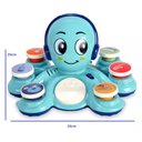 Ver imagem 3 de Brinquedo Educativo Polvo Musical com 6 Botões Luz + 20 Sons Cor Azul