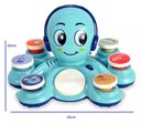 Ver imagem 3 de Brinquedo Educativo Polvo Musical com 6 Botões Luz + 20 Sons Cor Azul